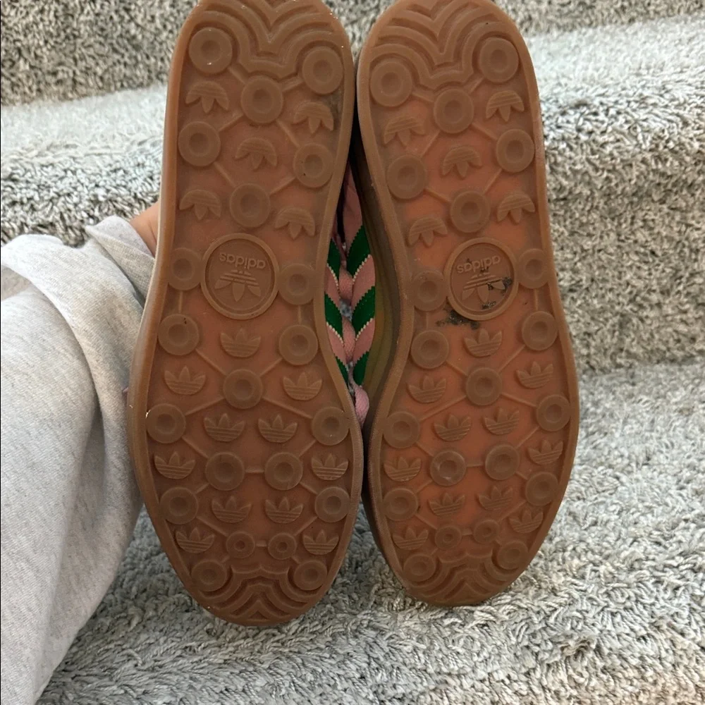 Pink/Green Adidas Gazelle Bold Sneaker - Picture 4 of 5